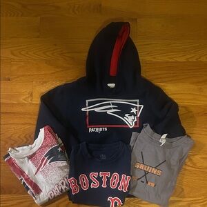 New England Sports Kids Hoodie and T-Shirt Lot